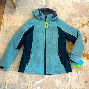Free Country Winter jacket in teal color size medium New with tags